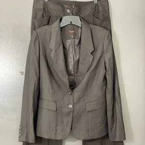The Limited Suit- Dark Brown Blazer sz 8, Pant sz 10 Long. Perfect